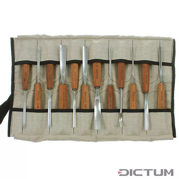 Pfeil® Bildhuggarjärn Set 12-delar Tysklönn Dictum®