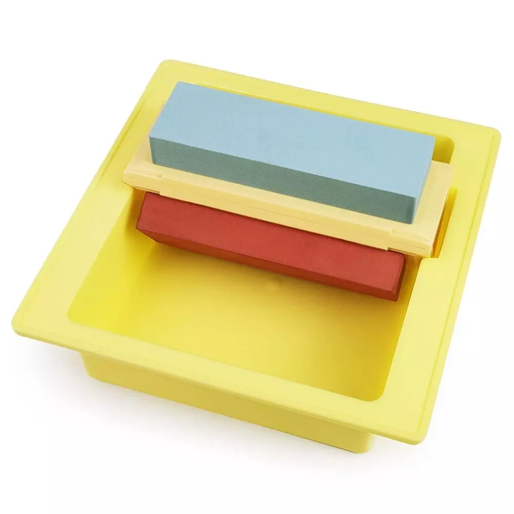 SK11 Japanese Sharpening Stone Set with Tray Korn 220, 1000, and 3000