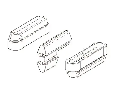 BOX OF 100 DETACHABLE CONNECTORS 1240 Virutex