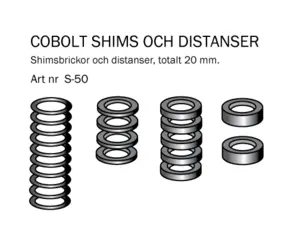 Sats distansbrickor & shims Cobolt®