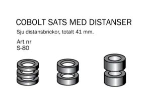 Distanser L=41, D=16, Cobolt®