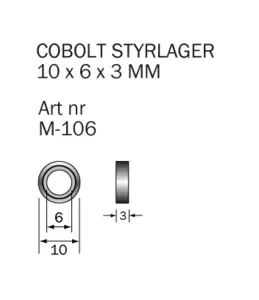 M-106 Kullager 10 x 6 x 3 mm