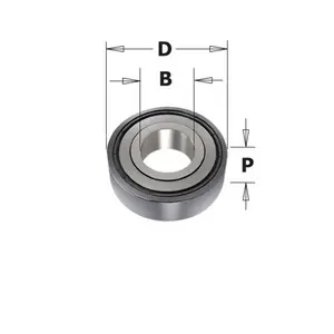 Kullager D19 B6,35 P7 TB