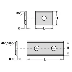 Vändskär 36x12x1,5 till v-notfräs 663,101,11 TB