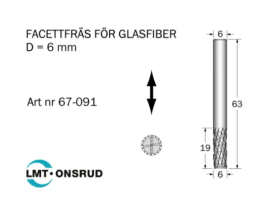 FRÄSAR FÖR GLASFIBER