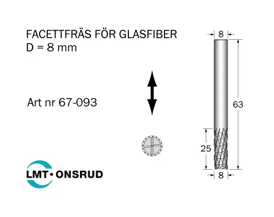 FRÄSAR FÖR GLASFIBER