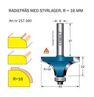 Cobolt Avrundnings / Radiefräsar med styrlager