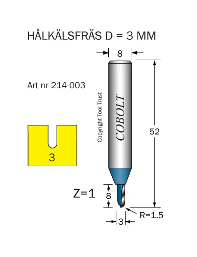 Hålkälsfräsar