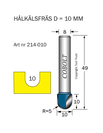 Hålkälsfräsar
