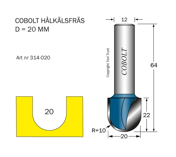 Hålkälsfräsar