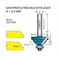 Kantprofilfräs med styrlager