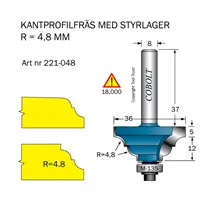 Kantprofilfräs med styrlager