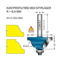Kantprofilfräs med styrlager