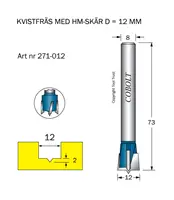 Kvistborr med hårdmetallskär