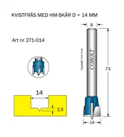 Kvistborr med hårdmetallskär