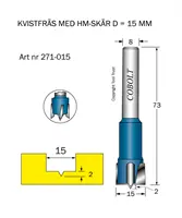 Kvistborr med hårdmetallskär