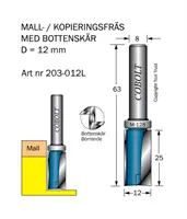 BORRANDE MALLFRÄSAR / KOPIERFRÄSAR MED SKAFTMONTERAT STYRLAGER