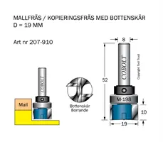 BORRANDE MALLFRÄSAR / KOPIERFRÄSAR MED SKAFTMONTERAT STYRLAGER