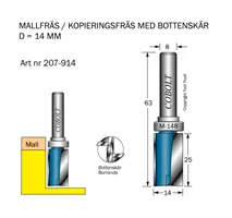 BORRANDE MALLFRÄSAR / KOPIERFRÄSAR MED SKAFTMONTERAT STYRLAGER