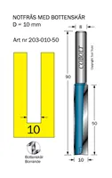 Borrande notfräsar 8mm skaft