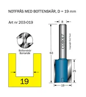 Borrande notfräsar 8mm skaft