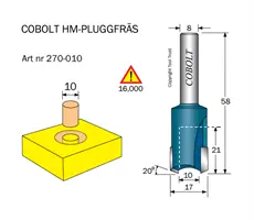 PLUGGFRÄSAR MED HÅRDMETALLSKÄR