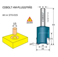 PLUGGFRÄSAR MED HÅRDMETALLSKÄR