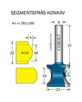 Segmentsfräsar Konkav