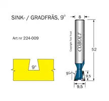 Sink- / Grad- / Laxstjärtsfräsar