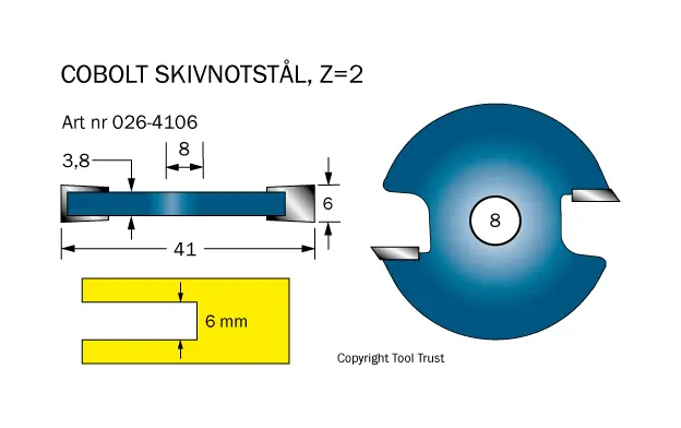 Skivnotstål med HM-skär