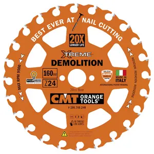 CMT Demolition klinga D160 Z24 d20 skärbredd 2,3