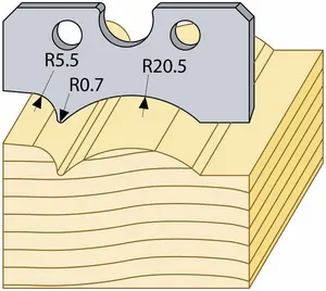 Krogskogspanel Rund r5,5 TB