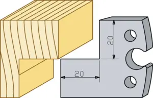 Falsstål 20x20mm TB