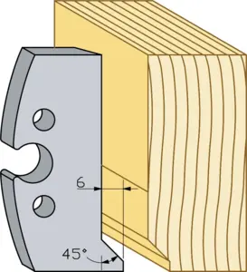 Profilstål HSS fas, 60mm sidostål TB