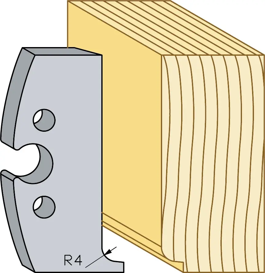 Profilstål Radie 4, 60mm, sidostål TB