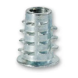 METALLINSATSER FÖR TRÄ (10 st) M6