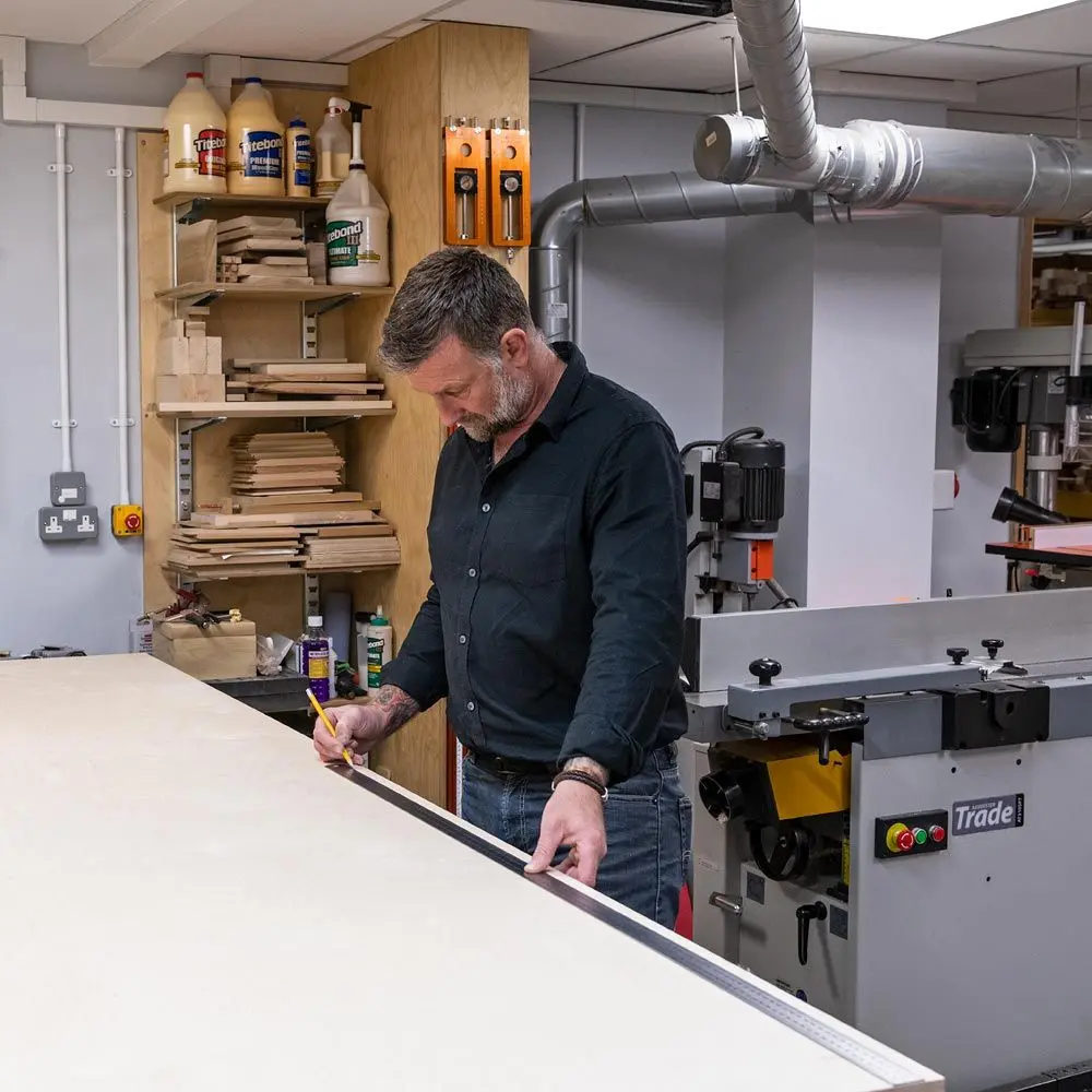 UJK 1220mm Rostfri stål linjal