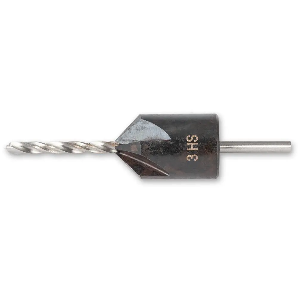 UJK HSS Countersink & Premium HSS Drill Bit - 3mm Axminster
