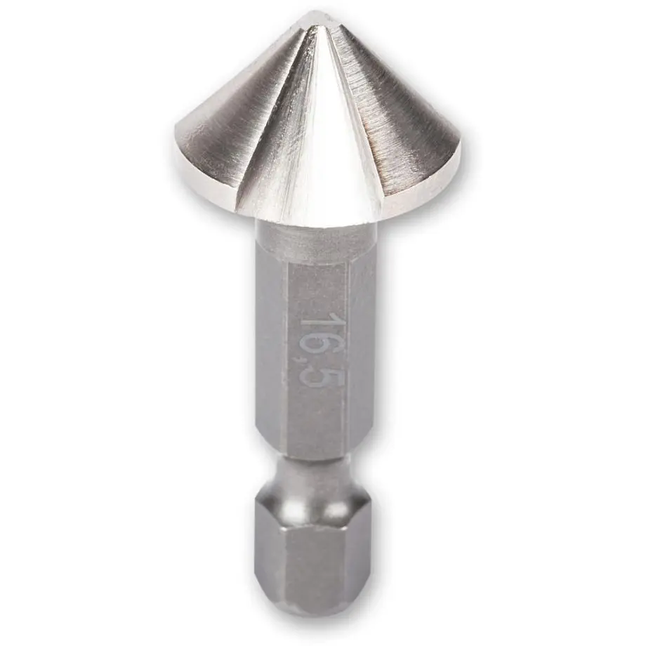 UJK HSS Countersink with Hex Shank - 16.5mm Axminster
