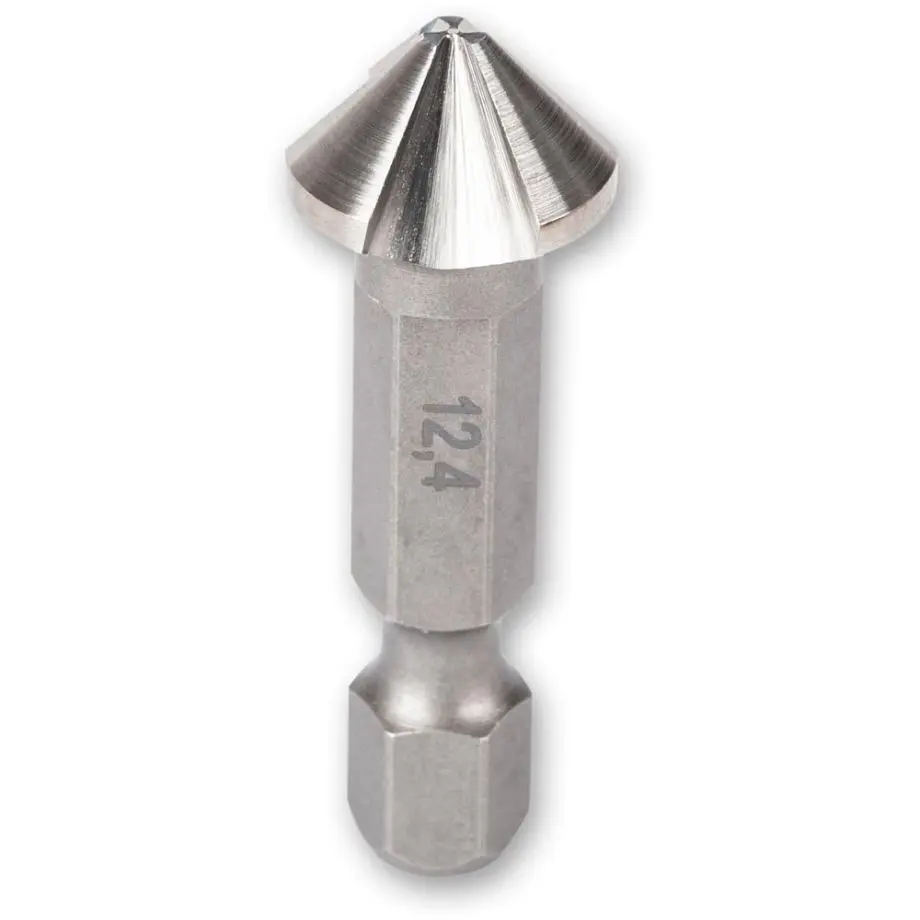 UJK HSS Countersink with Hex Shank - 12.4mm Axminster