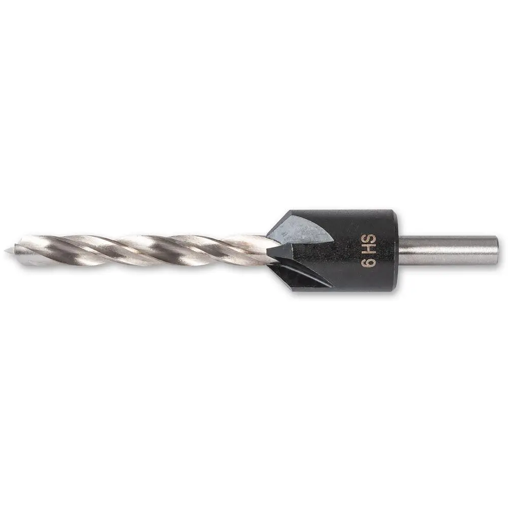 UJK HSS Countersink & Premium HSS Drill Bit - 6mm Axminster