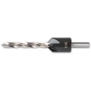 UJK HSS Countersink & Premium HSS Drill Bit - 6mm Axminster