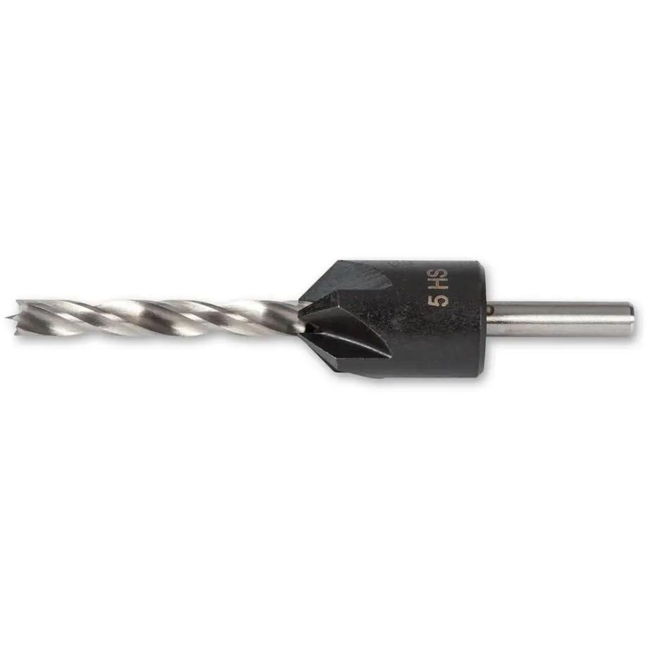 UJK HSS Countersink & Premium HSS Drill Bit - 5mm Axminster