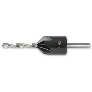 UJK HSS Countersink & Premium HSS Drill Bit - 4mm Axminster
