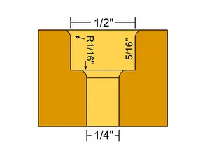 MicroJig avlastningsfräs 1/4