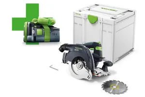 Cirkelsåg 18 V HKC 55 EB-Basic + 5,0 amp batteri på köpet