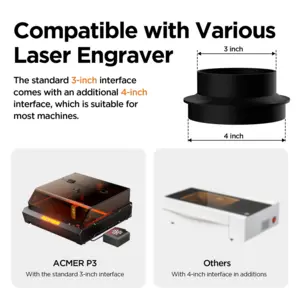 ACMER AP220 Luftrenarer för lasergravering