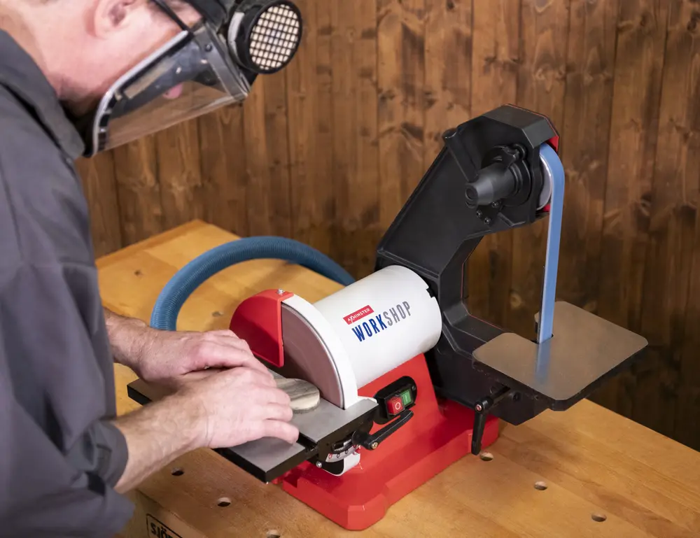Axminster Workshop AW18BDS kombinerad band och skivputs 230V EU plugg