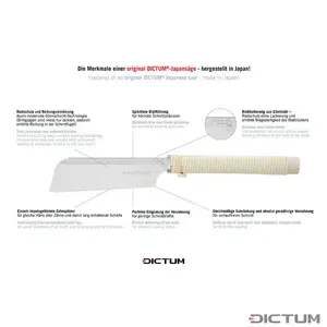 DICTUM® Dozuki Compact 180, Crosscut, Power Grip Dictum®