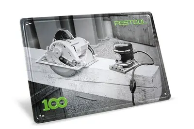Festool Plåtskylt Retro MES-FT1 100år